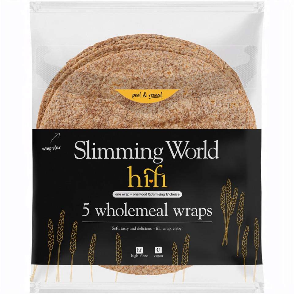 Slimming World 5 White Tortilla Wraps 330g